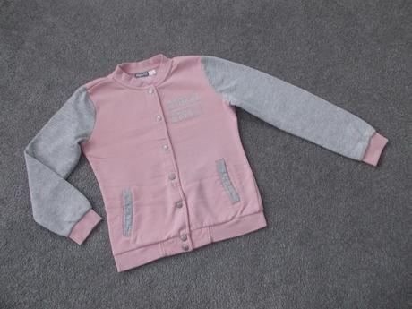 Mikina / mikinka růžovo-šedá, vel.146/152, pepperts,146