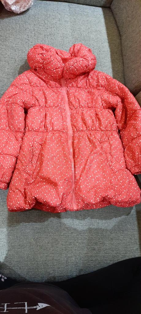 Dívčí zimní bunda, 130-64. barva červená, 134