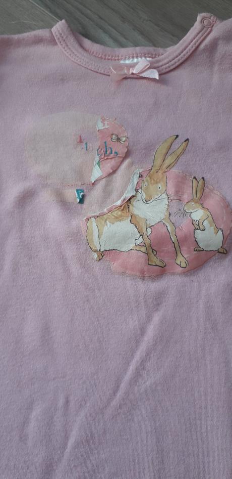 1375 - overálek oříškový zajíček, 74