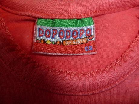 Červené triko s obrázkem, dopodopo,68