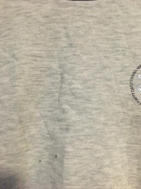 Vel. 104 šedá mikina s kopretinou, 104