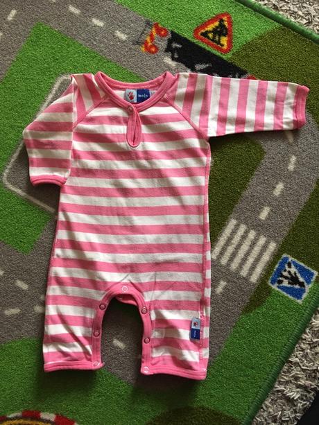 Proužkatý overálek bez tlapek (vel. 68), 68