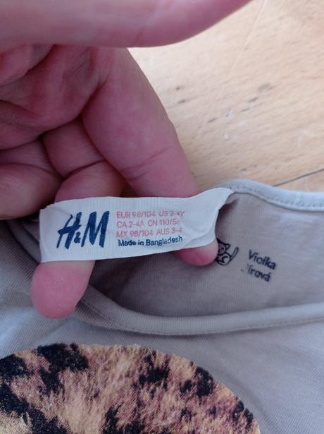Triko krátký rukáv 98/104 h&m, h&m,98