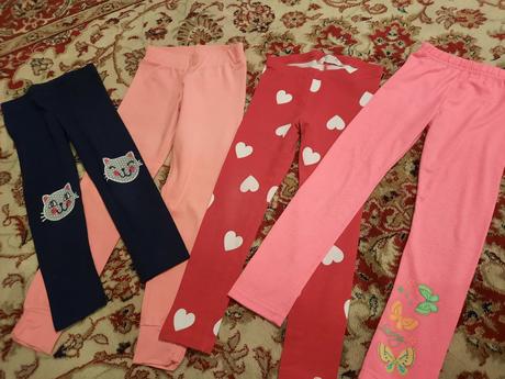 4x dlouhé legíny, h&m,104