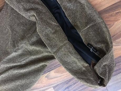 Nové zlatý třpyt šaty na ramena a voda, vel s, pre, s