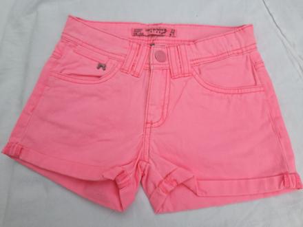 Džínové šortky neon 6-7 let, 122
