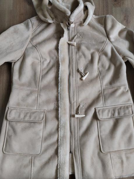 Dámský kabátek s kožíškem vel 46, c&a,xxl