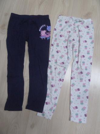 Teplejší termo legíny + běžné legíny peppa pig, lupilu,122
