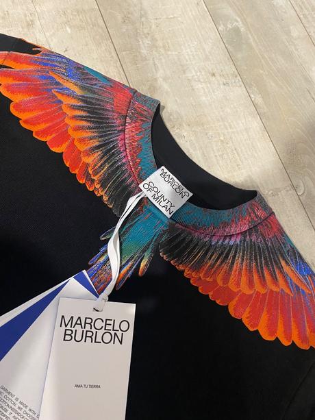 Designová italská mikina marcelo burlon, 8 let, 128