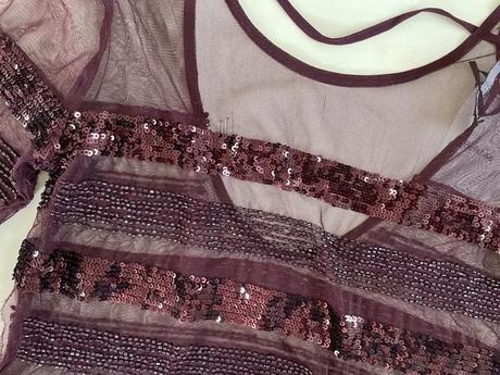 Nový průhledný top s flitry, vel s, bershka - s va, bershka,s