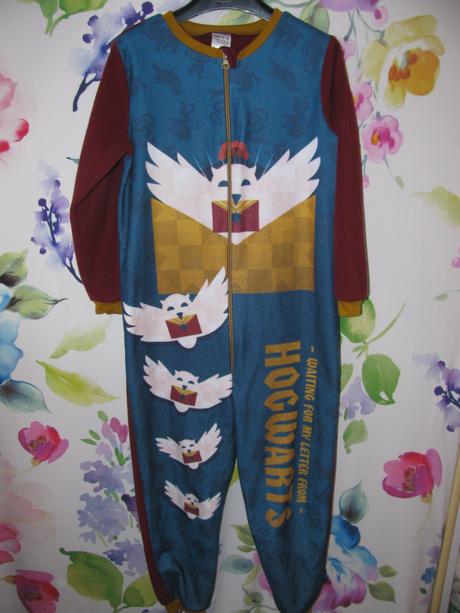 Fleecový chlapecký overal na spaní harry potter, 140