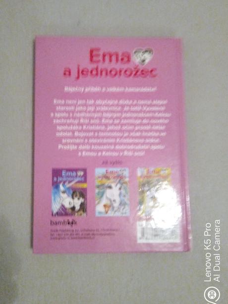 Set knížek ema a jednorožec,