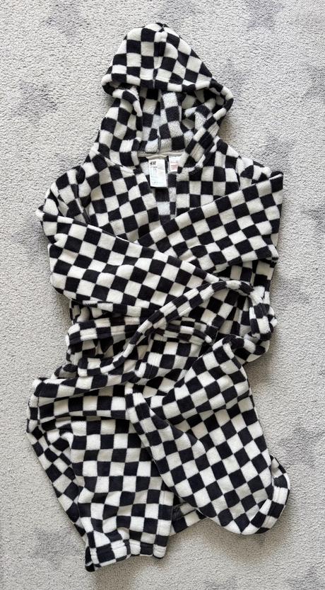 Chlapecký župan hm káro, vel. 158/164, h&m,158