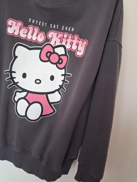 Teplejší mikina hello kitty vel. l, hello kitty,l