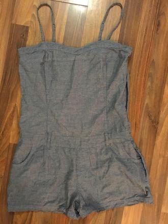 Kraťáskový džínový overal, vel s-l, golddigga, m
