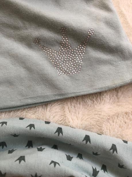 Mátový set čepice a šály z bavlny alive, alive