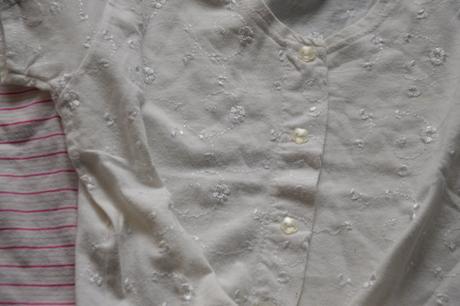 Vyšívaná bílá halenka, bolerko, marks & spencer,110