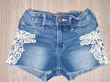 Riflové kraťásky denim, denim,134