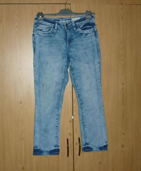 Dámské capri džínové kalhoty vintage denim, s
