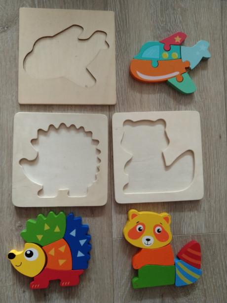 Dřevěné puzzle,