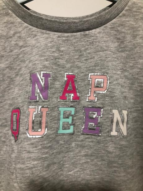 Šedá mikina s nápisem, 128