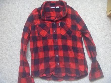 Červenočerná košile zn. pepperts vel. 146, pepperts,146