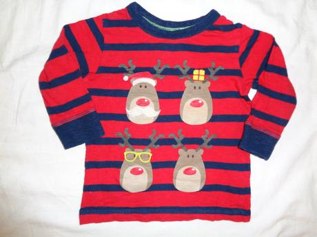 Super červené tričko se sobíkama, next,80