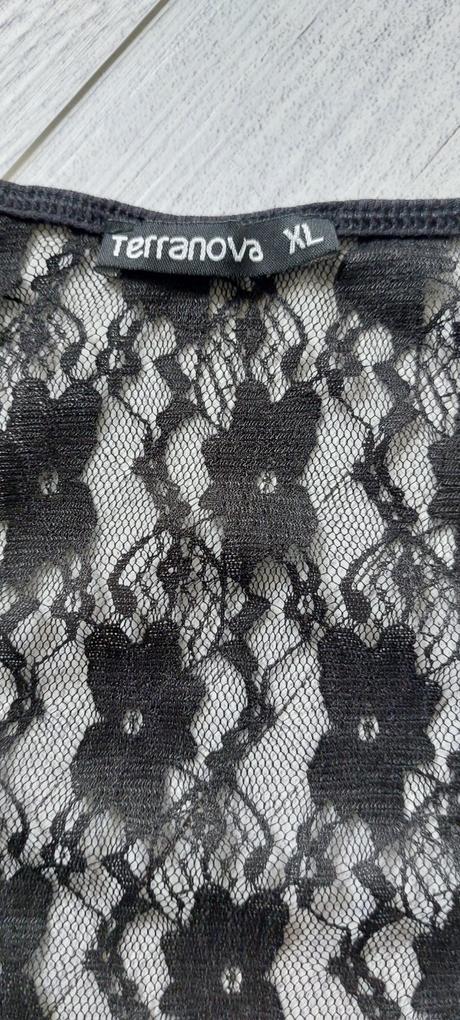 Černé tílko s krajkovými zády terranova vel.xl, terranova,xl