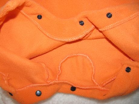 Kostým halloween-fleecový overal s kapucí dýně,