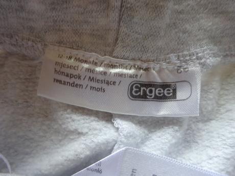 Světle šedé tepláky, vel. 86, ergee,86