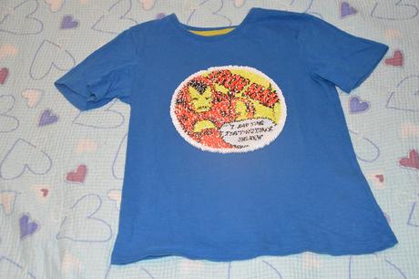 116 122 bavlněné triko s měnícím obrázkem, marvel,116