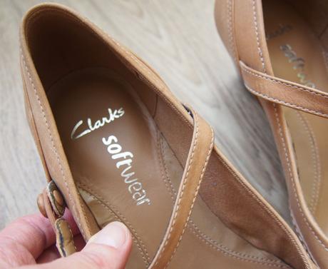Dámské kožené boty, lodičky clarks vel.38,5, clarks,38