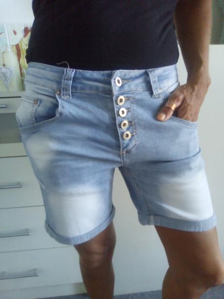 Baggy šortky zn."denim/place du jour" vel."38", denim,38