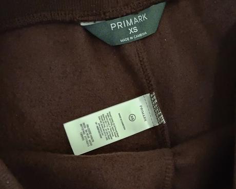 Tmavě hnědé tepláky -jako nové, primark,xs
