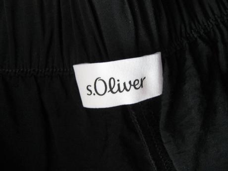 Dámské letní černé kalhoty,styl palazzo s.oliver, s.oliver,38