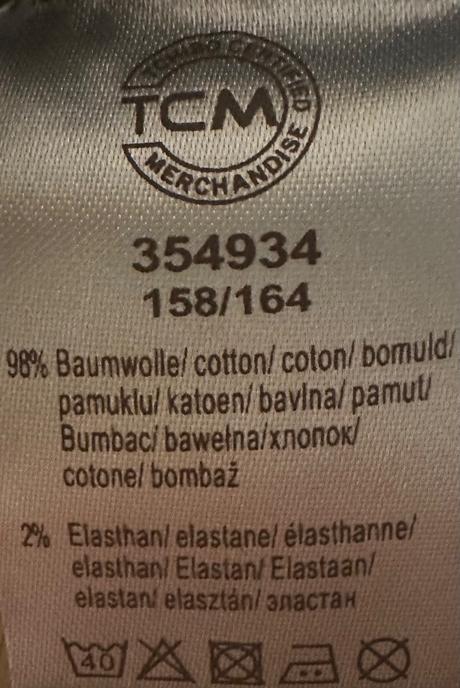 Džínové kraťasy 158/164 tchibo, tchibo,158