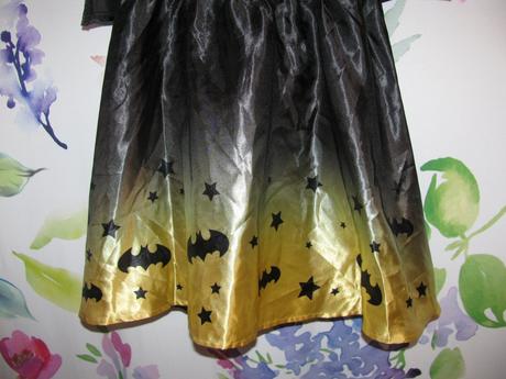 Dívčí kostým-šaty s pláštěm batgirl/batmanka, 