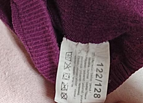 Fialové a pruhované růžové punčocháče, 122