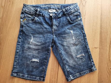 M_riflové kraťasy tom tailor vel 152, tom tailor,152