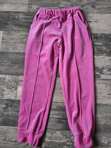 Tepláky sametové 122/128, 122