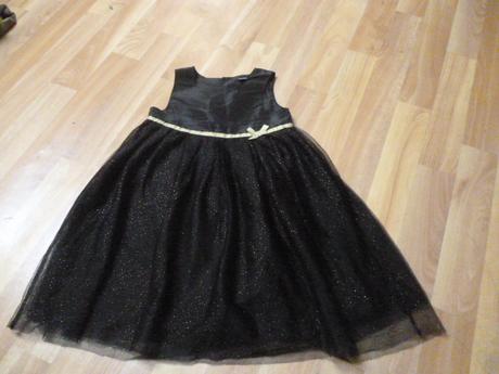 Tylové třpytivé šaty vel. 4 kiabi, 104