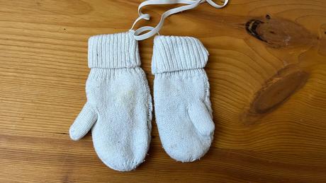 Teplé pletené rukavice, h&m,92