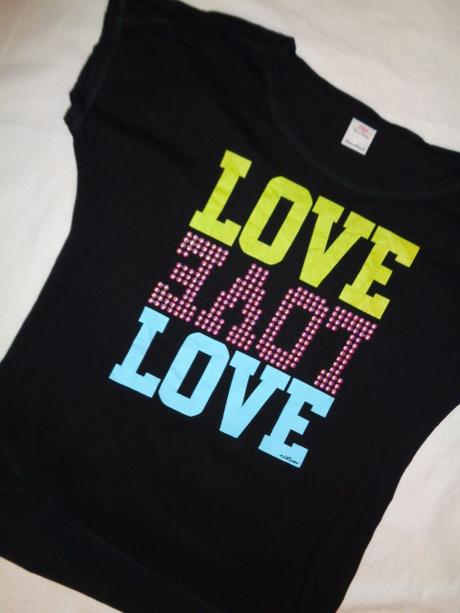 Luxusní černé tričko love, s.oliver,152