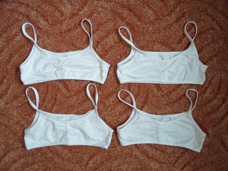 Šedá dívčí podprsenka top, 146