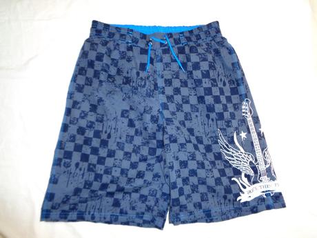 Šedotyrkysové bermudy alias plavky pro rockery, 158