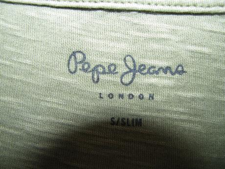 Dámské khaki tričko se střikem, pepe jeans,s