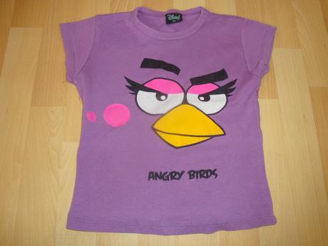 Tričko angry birds - fialové, vel. 104, disney,104