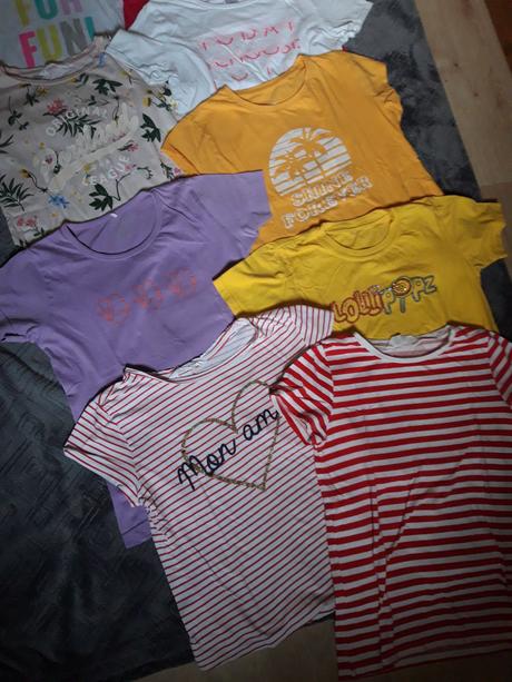 7x triko tričko i jednotlivě, 134