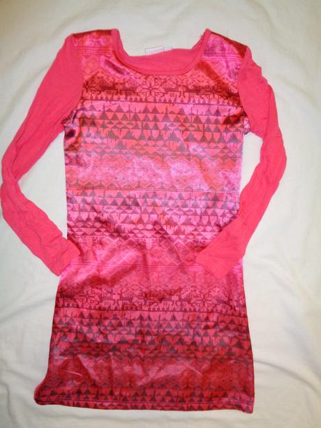 Překrásné sytě růžové šaty 134/140, girl2girl,134 / 140