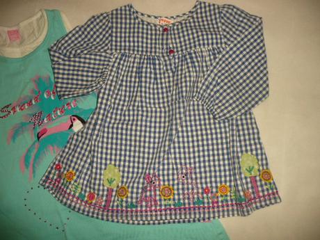 Šaty sukně volán tunika 4ks vel 98, 86–98